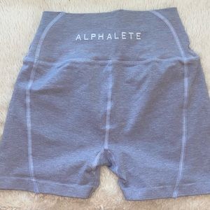 Alphalete Grey biker shorts. Size Medium.